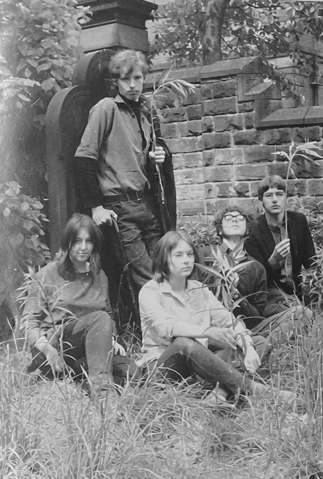 A group of art students from my class trying to look super cool in the adjacent cemetery